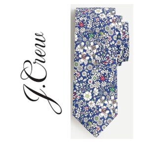 NWT J Crew Crewcuts Liberty Necktie in Junes Meadow Blue - 52